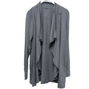 Cuddl Duds Cardigan Shrug Size Large Gray Soft Stretch Womens Top